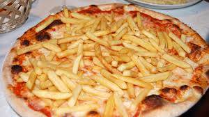 6" Small French Fries Pizza