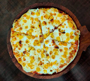 8" Cheese corn pizza 8ins