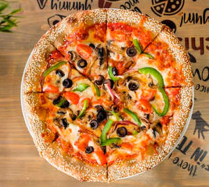 8 Capsicum Onion Mushroom Pizza