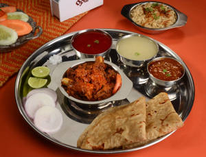 Mutton Masala Thali