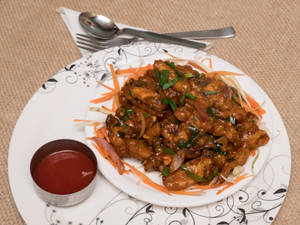 Baby Corn Manchurian Dry