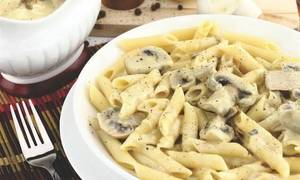 Cheese Mushroom Penne Pasta