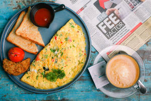 Stuffed Chicken Omelette
