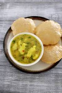 Poori with potato masala
