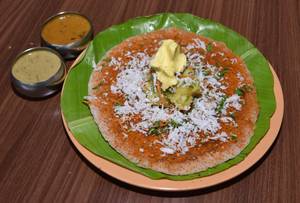 Open Butter Masala Dosa