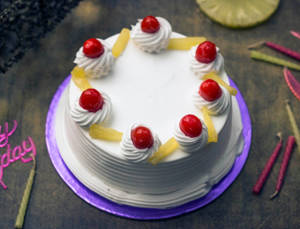 Eggless Pineapple Cake
