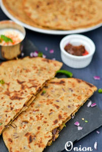 Onion Paratha (tawa)