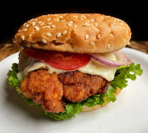 Crispy Spice Chicken Chessy Zinger Burger