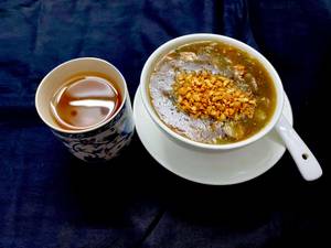 Prawn Burnt Garlic Soup