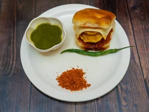 Cheese Schezwan Batata Bhajiya Pav