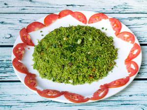 Palak Fried Rice Jain