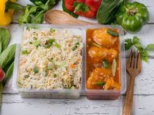Garlic Chicken (3 Pcs)+ Veg Fried Rice