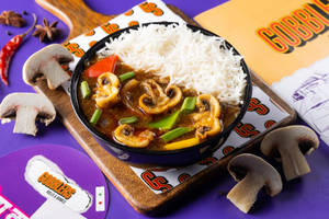Chilli Mushroom Rice Bowl