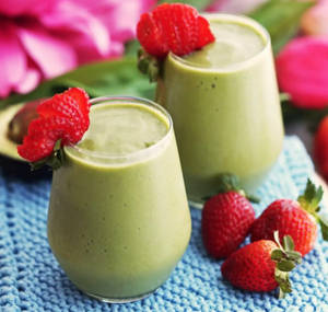 Strawberry Avocado Mocktail