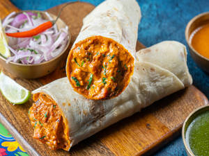 Butter Chaap Makhani Roll