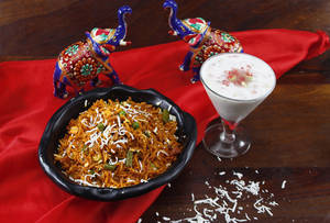 Veg Biryani + Raita