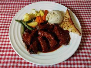 Grilled Tenderloin In Bbq ( Steak )