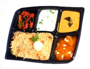 Hyderabadi Mutton Biryani, Chilli Chicken With Qubani Ka Meetha