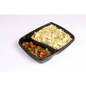 Egg Noodles  Or  Egg Fried Rice + Chicken 65 Box
