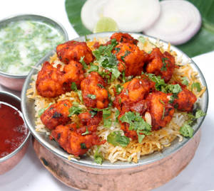 Paneer biryani                