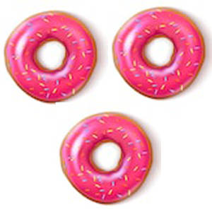 Red Velvet Cream Cheese Donuts (3 pcs)