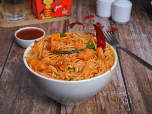 Chilli Garlic Chicken Noodles
