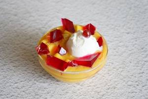Fruit Salad Jelly With Ice Cream