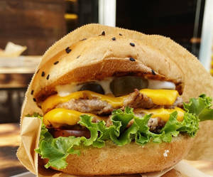 Cheesy Chicken Sloppy Joe Burger