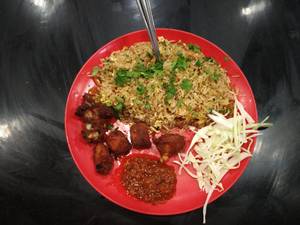 Chicken Fried Rice+Chicken 65(5pic)Combo