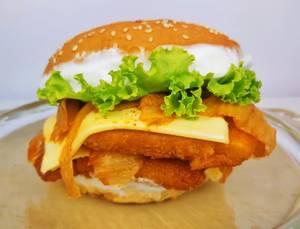 Paneer Burger - Healthiest Burger In The City - Probiotic Kimchi - Jumbo