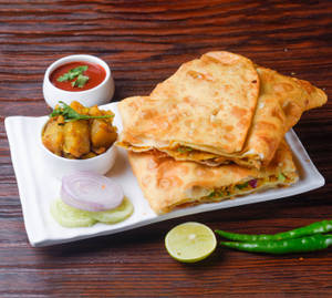 Egg Chicken Mughlai Paratha