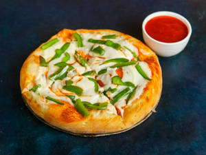 7" Capsicum Pizza [served with Sauce and Seasoning]