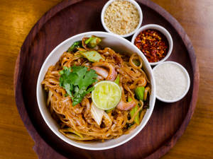 Veg Phad Thai Noodles (Thailand) (Signature Dish)