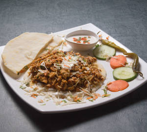 Full Meat Chicken Shawarma Rumali Plate