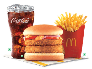 Large EVM McAloo Tikki Burger® Double patty