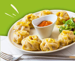 Cheese Corn Momos Fried