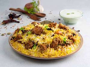Hyderabadi Dum Mutton Biryani (Boneless) (Spicy) - Serves 1