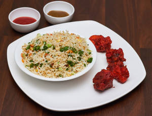 Chicken Rice + Chicken 65                                                                