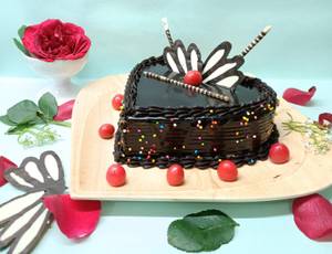 Choclate Truffle Heart Cake