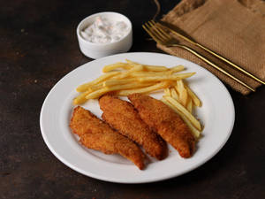 Fish N Chips With Tartar Sauce