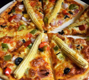 8" Cheese Baby Corn Pizza 8ins