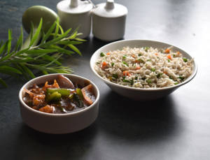Fried Rice + Chilli Paneer
