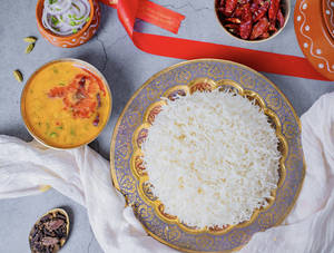 Dal Arhar + Steamed Rice