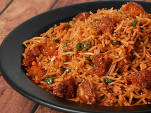 Veg Manchurian Fried Rice