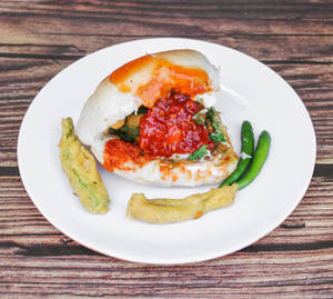 Schezwan + Slice Cheese Vada Pav