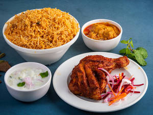 Biryani Rice With Kozhi Fry