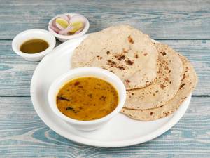5 Tawa Roti  + Yellow Dal