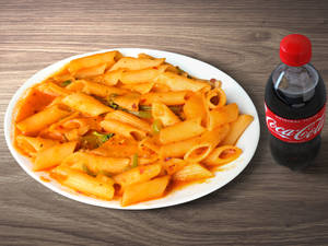 Red Sauce Penne Pasta + Coke 250 Ml Pet Bottle
