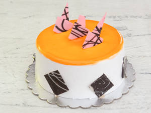 Fresh Fruit Cake ( 1 Pound ) (eggless)