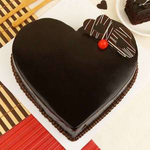 Chocolate Heart Shaped Cake